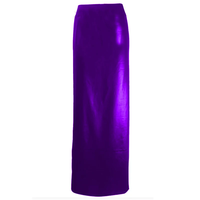 Размера плюс юбка женская длиной до щиколотки облегающая голографическая макси