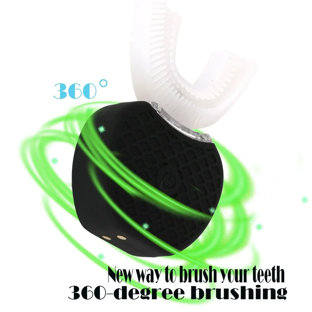 Электрическая зубная щетка Беспроводной зарядка автоматическая силиконовый