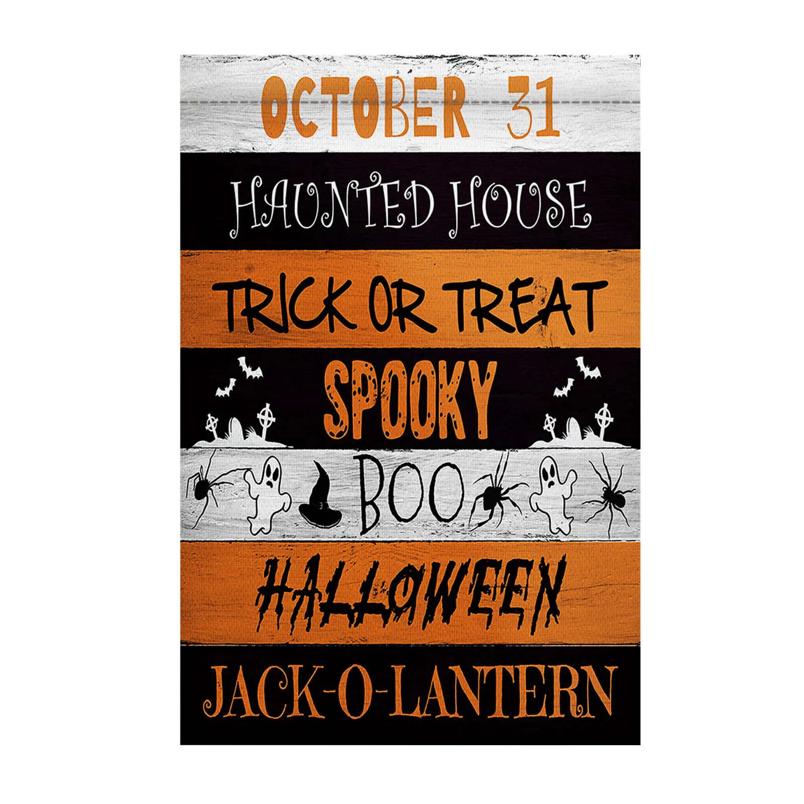 Садовый флаг на Хэллоуин Черный кот Человек-паук летучая мышь комнатный и