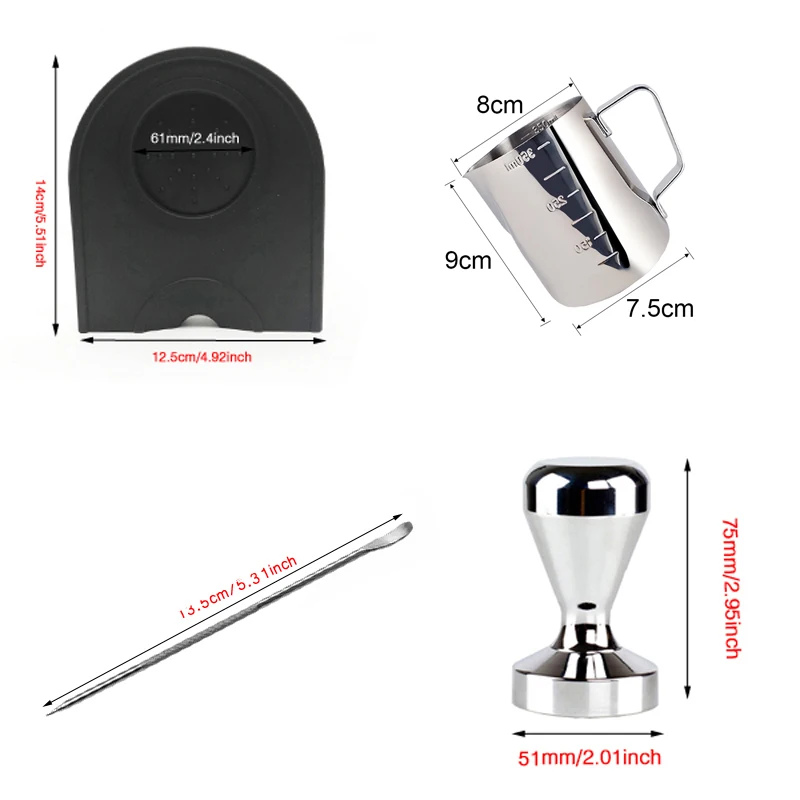 Силиконовый кофейный коврик с ручкой из нержавеющей стали молочный кувшин ушной