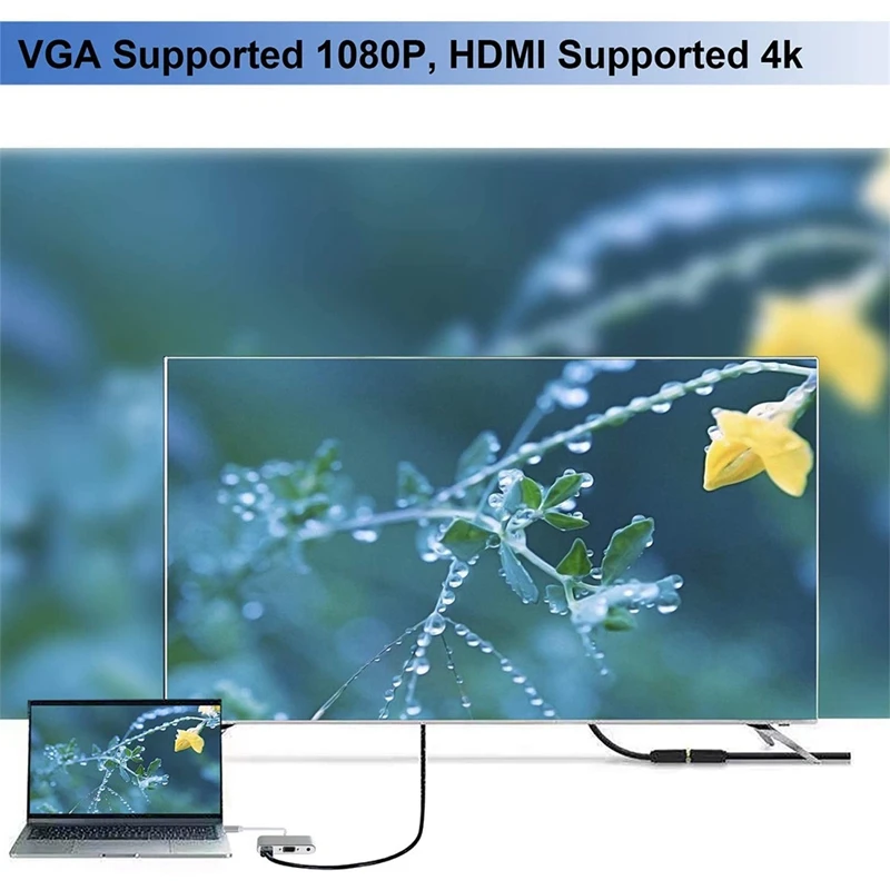 Usb C к Hdmi многопортовый адаптер 3 1 Gen Thunderbolt 4K o видео конвертер концентратор для Pro |