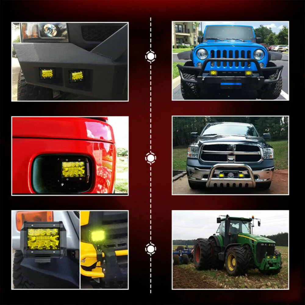 

Super bright Work lights 120W Daytime running Replacement Parts Off-Road