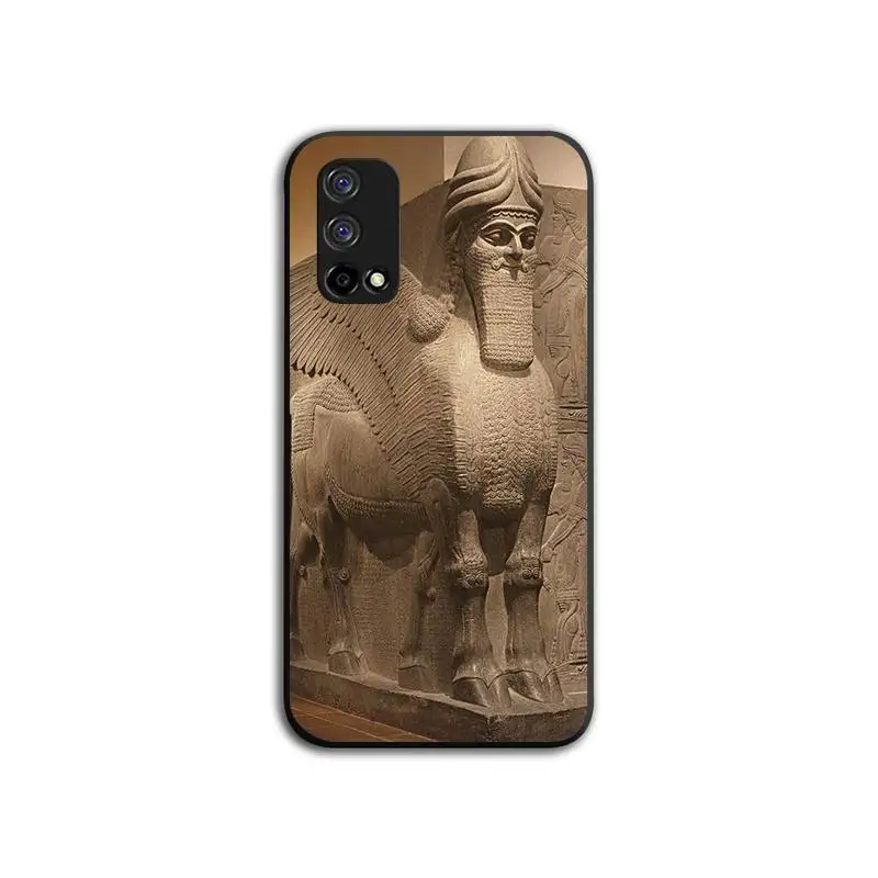 

Lamassu Assyrian Winged Lion And Winged Bull Phone Case For OPPO Realme 6 Pro C3 5 Pro C2 RENO2-Z A11X XT