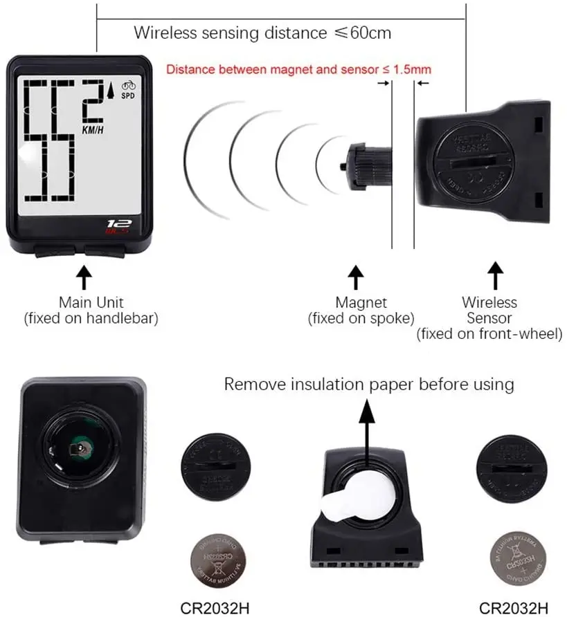 

Wireless Waterproof LCD Stopwatch Backlight Automatic Wake-Up & Multi-Functions Distance Computer Bicycle Speedometer