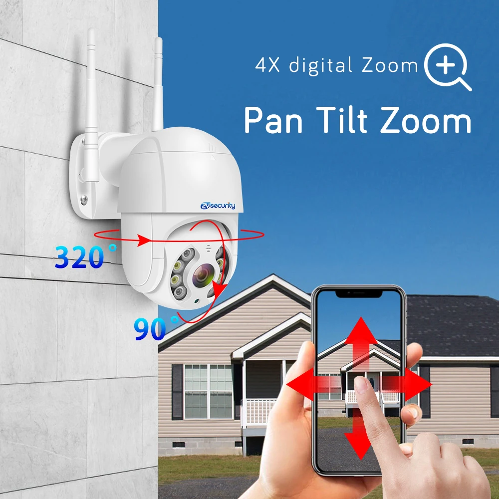 H.265 1080P PTZ-камера с автоматическим отслеживанием Wi-Fi наружная Onvif облачная