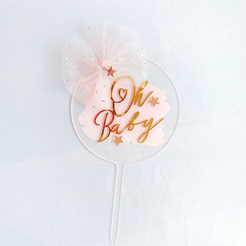 Комплект из 1 предмета Акриловое волокно голубого и розового цвета с бантом