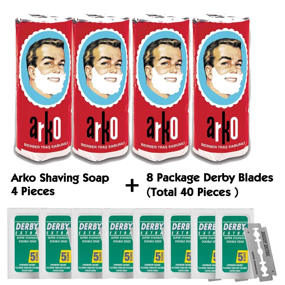 Arko бритвенное мыло Дерби лезвие прямая бритва крем для бритья Безопасная