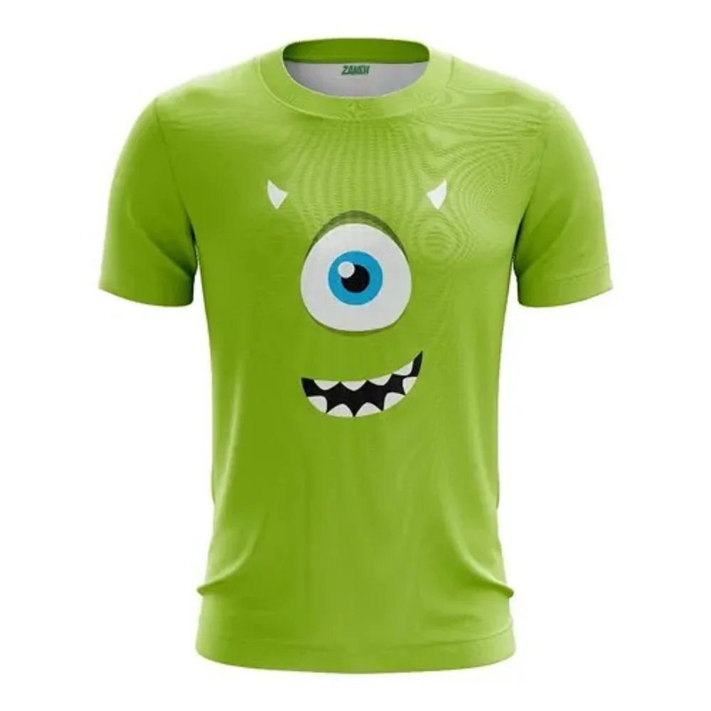 

Cartoon Anime Green Monster 3D Printing T-shirt Casual Men's Round Neck T-shirt Fashion Unisex Top Harajuku Children's Clothing