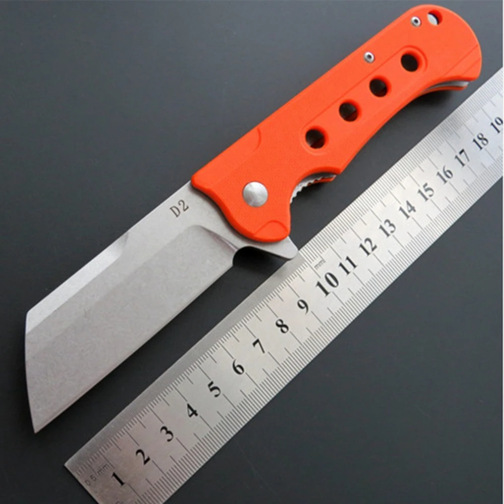 Karambit 60HRC складной нож D2 лезвие из титана G10 Ручка С флиппером тактические ножи