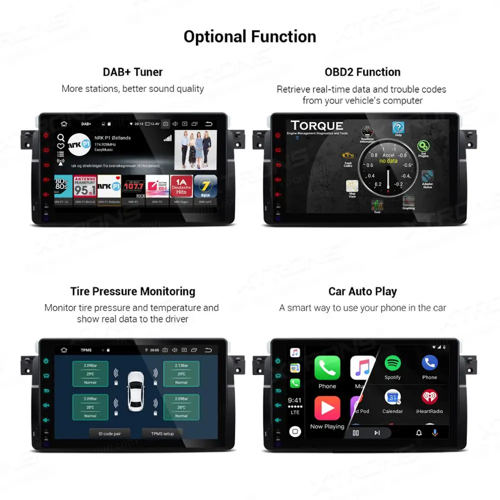XTRONS 9 'ɺndroid 10 0 Qualcomm Bluetooth 5 автомобильный стерео плеер для BMW E46 M3 Sedan Coupe Touring Rover