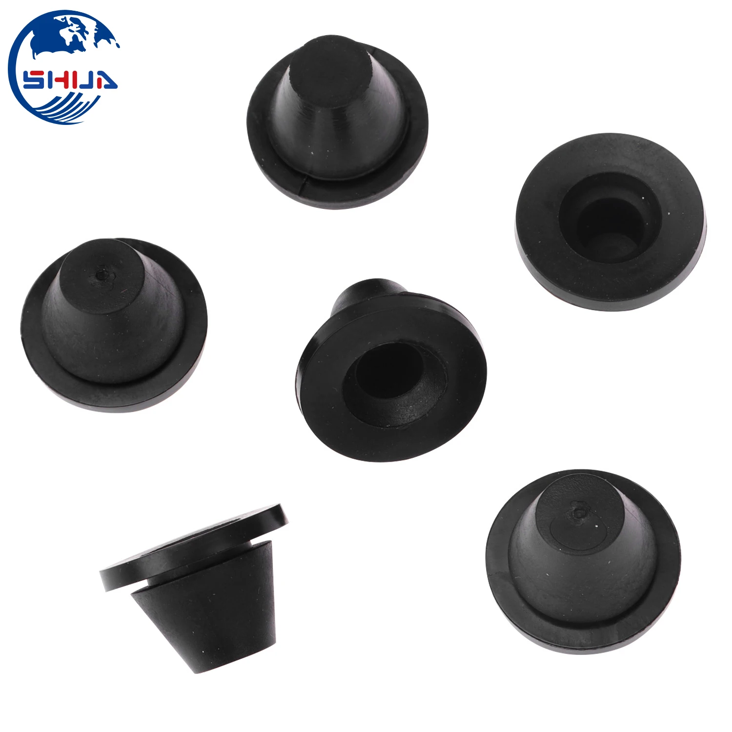 6 шт. резиновые боковые обложки для мотоцикла черные прокладки Harley Touring Electra Glide Road