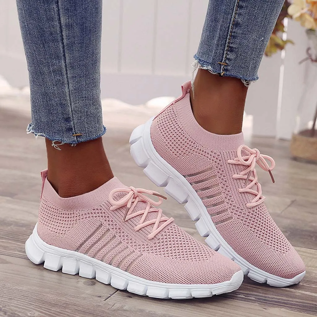 

Women's breathable sneakers fashion Flying Weaving Socks Shoes Sneakers Casual Shoes Student Running Shoes sports shoes #39
