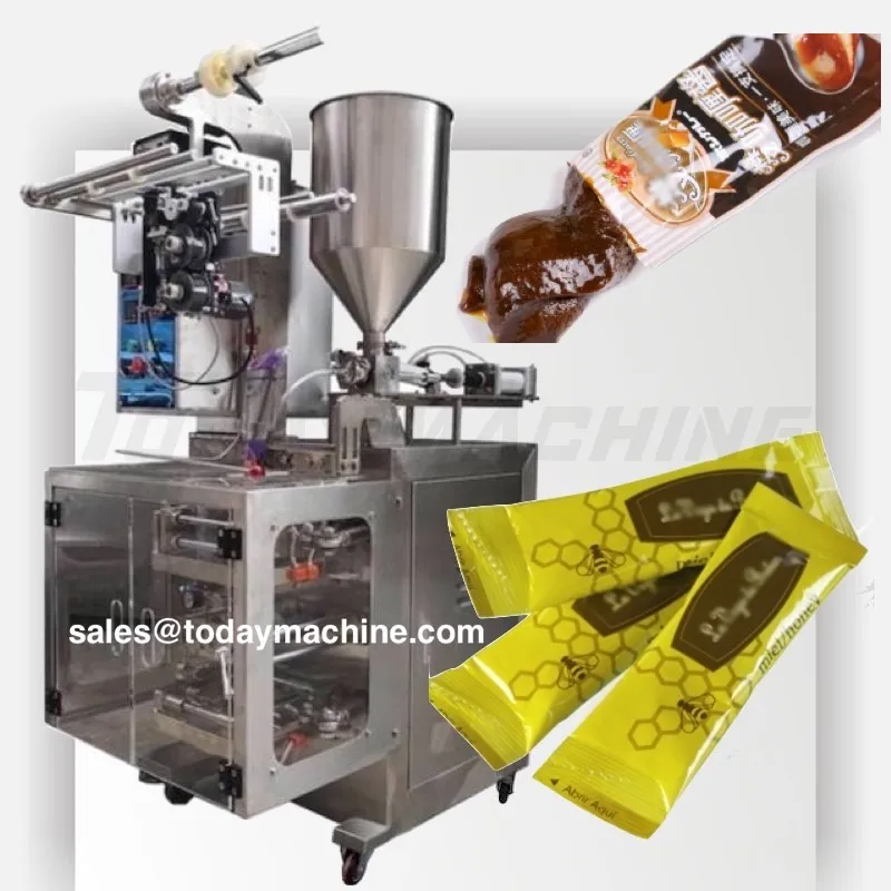 

VFFS Automatic Filling Sealing Liquid Pouch Sauce Tomato Paste Ketchup Small Sachet Packing Machine