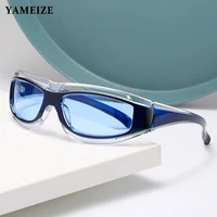 yameize sport sungalsses for men brand women vintage driving glasses yellow lens outdoor sports goggles driver glasses okulary