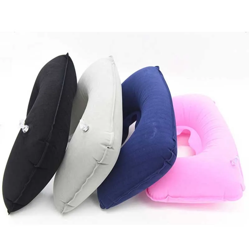 U образная портативная подушка для путешествий надувная шеи из ПВХ отдыха