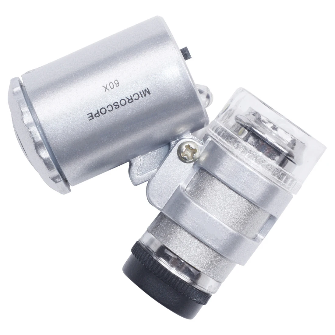 

3 LED Handheld Magnifying Glass 60X Mini Pocket Microscope Jeweler Loupe Lens Illuminated Magnifier Glass With UV Light