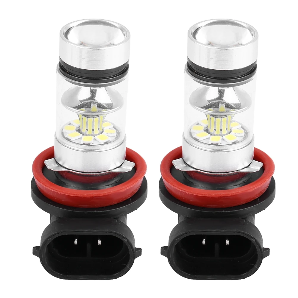 

2 Pcs 100W Super Bright White Light Conversion LED Headlight Fog Light Bulb 12V-28V DC For Automobile Fog Light Driving Light