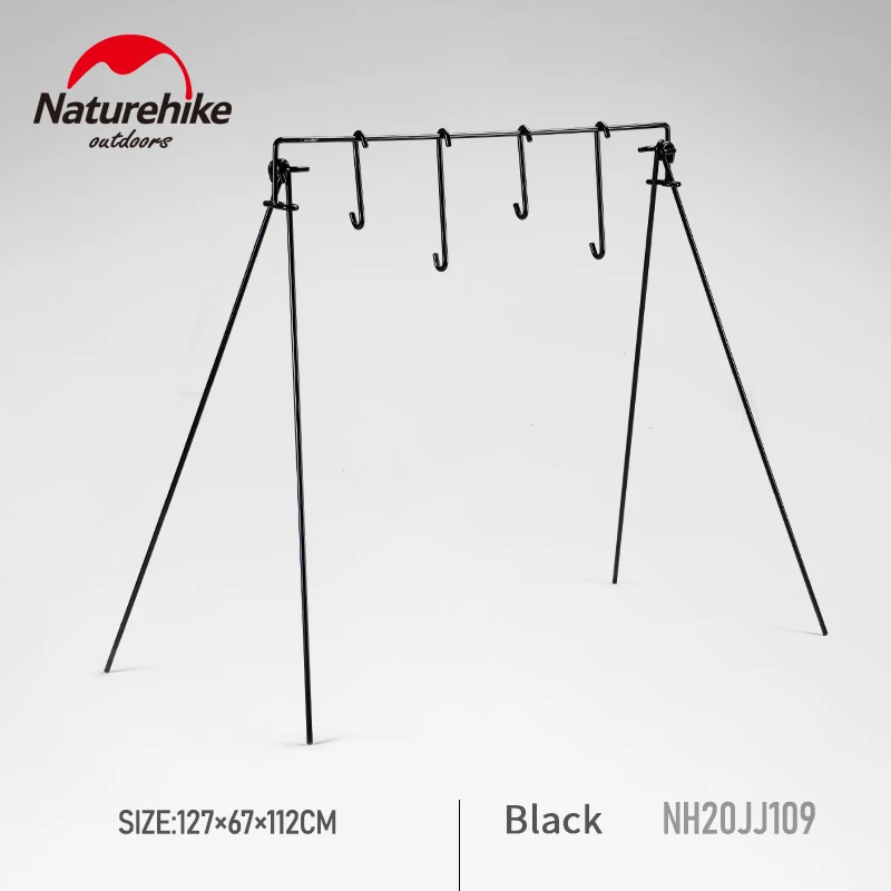 

Naturehike открытый кемпинг железная подвесная стойка 700 г дорожное оборудование Штатив для пикника товары полки 112 см портативная искусственная подвеска
