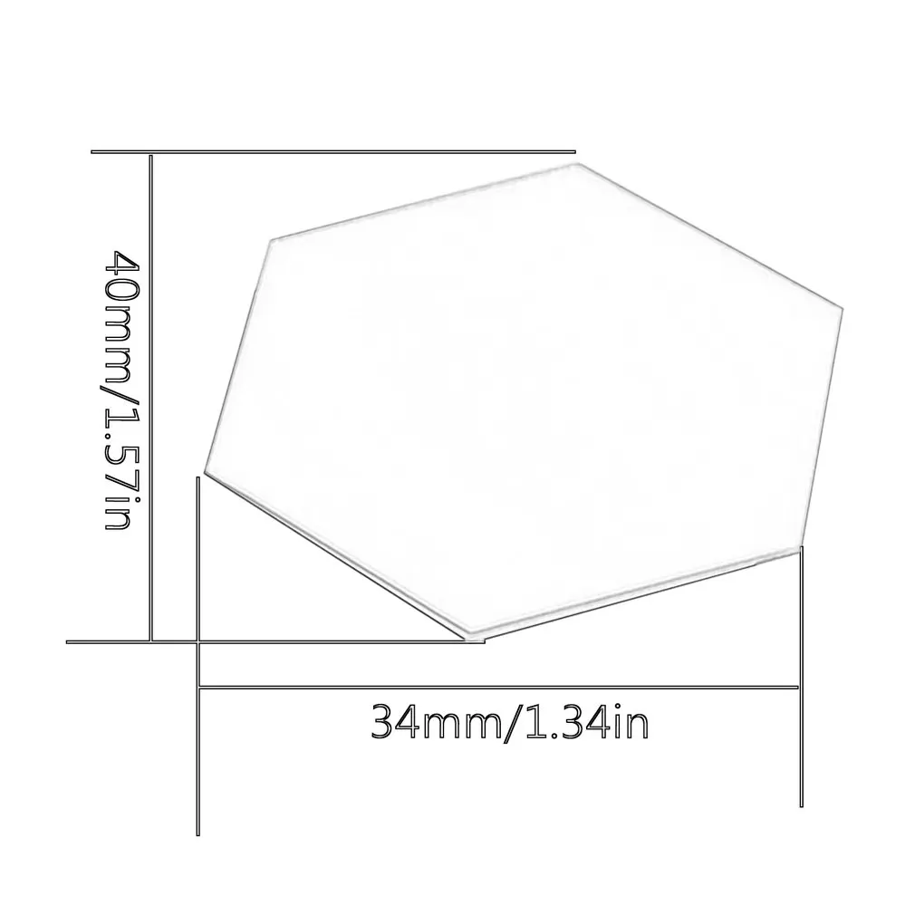 12PCS Hexagon Removable Waterproof Self-adhesive Mirror Stickers Home Bathroom Kitchen Wall Stickers Kitchen Decoration