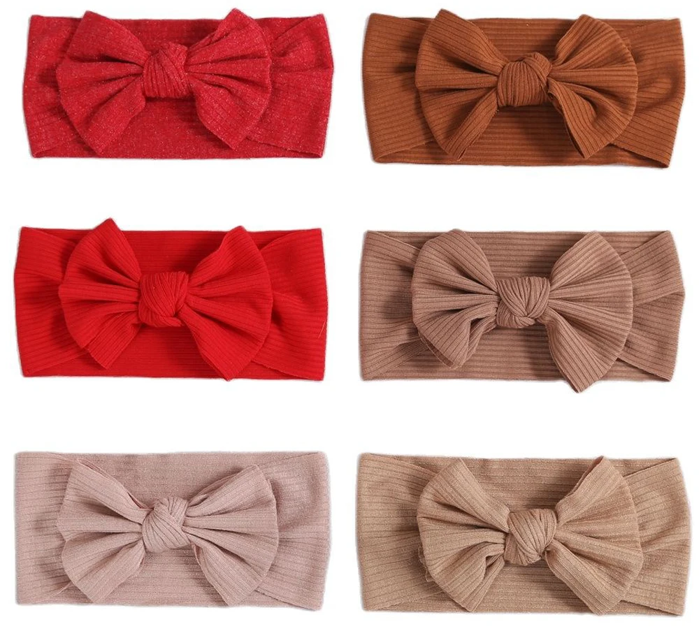 

Newborn Baby Ribbed Headband For Children Girls Headbands Elastic Hair Bands Soft Kids Baby Accessories Headband For New Year