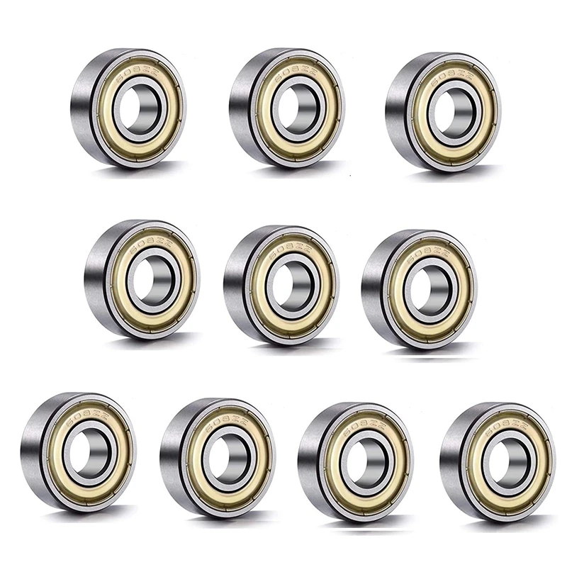 

30Pcs Double Shielded Miniature High Speed Bearing Steel 608ZZ Ball Bearing 8X22X7MM For Skateboard Roller Skates