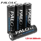 Аккумуляторная батарея PALO 1,2 в AA 3000 мАч AA NI-MH AA батареи для часов, компьютеров, игрушек, батарей для мыши