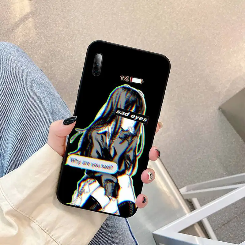 

LEWD Sad Anime Soft Phone Case for redmi 6A 4X 7 7A 9 8A 5Plus Note 4 5 7 8T 9pro cover