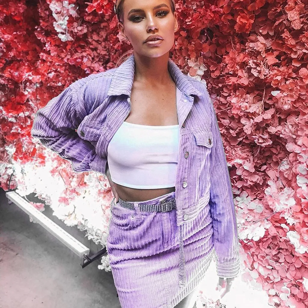 Женская Повседневная куртка однотонная короткая с карманами свободная