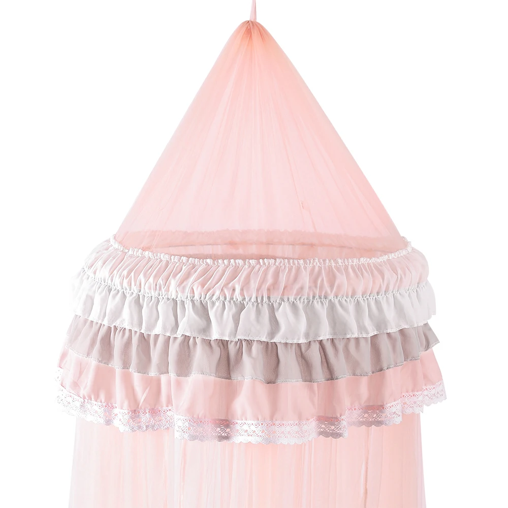 Hanging Princess Dome Mosquito Nets Lace Net Kids Bed Curtain Canopy Photography Props Ins Style Bedcover | Дом и сад
