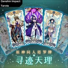 Аниме Genshin Impact Raiden Shogun Baal Zhongli Tarot, игральные карты Tarot, коллекционные Мультяшные карты для косплея