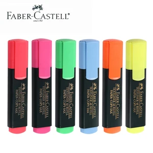 1 шт. Faber Castell текстлайнер маркеры, фломастер, ручка 1548 красныйсинийжелтыйрозовыйоранжевыйзеленый цвета для выбора Wrting поставок