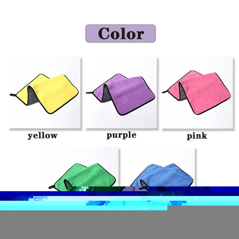 

20*30cm Car Wash Microfiber Towel Car Cleaning Drying Wash Towel Wipes Car Car Fleece Detailing For Hemming Care Cloth Cor R6C5