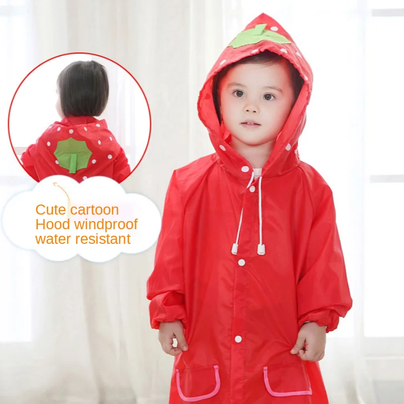 Мультяшный детский дождевик милый водонепроницаемый в стиле животного школьный