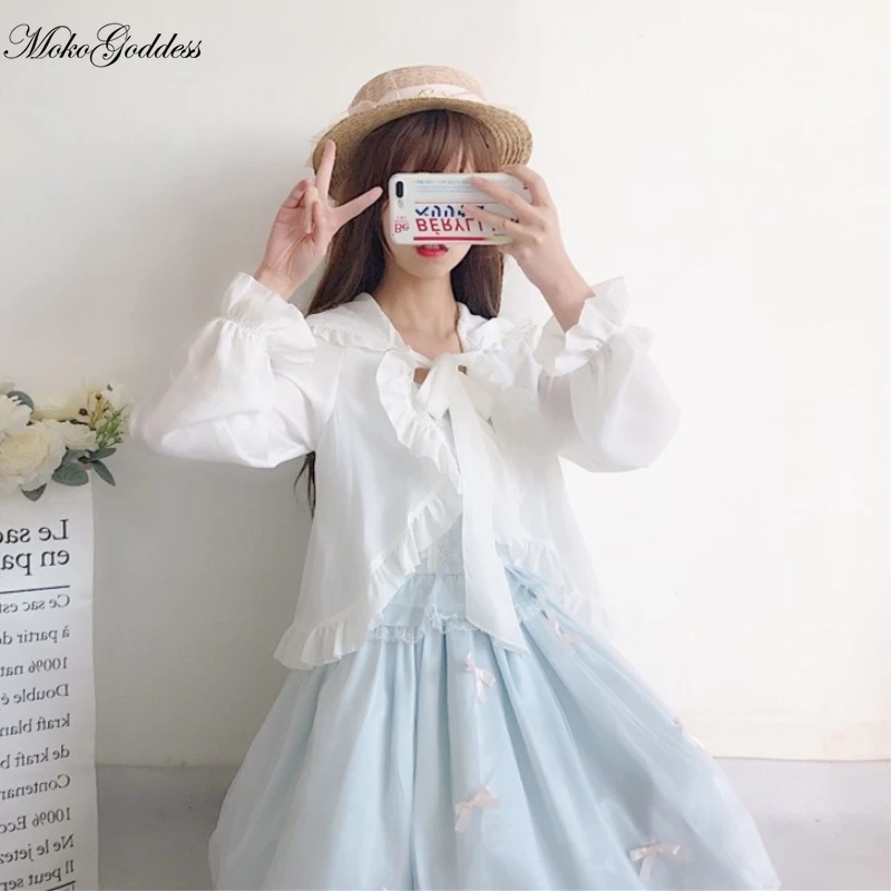 Платье в стиле Лолиты Шифоновый кардиган с капюшоном и надписью Fairy Sister Короткое