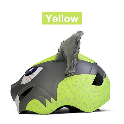 yellow Helmet Mosodo детские велосипедные шлемы Сверхлегкий детский дорожный велосипедный шлем для катания на лыжах светодиодный фонарь - Цвет: yellow Helmet
