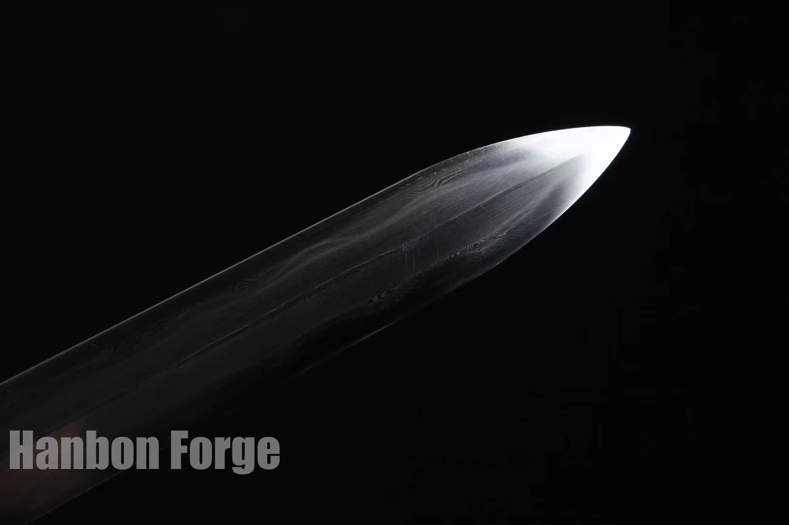 

Genuine Dragon Sword Chinese Jian Damascus Steel Hazuya Polish Blade Clay Tempered