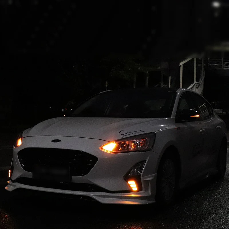 Для Ford Focus MK5 2019 светодиодный дневные ходовые огни DRL Противотуманные фары с