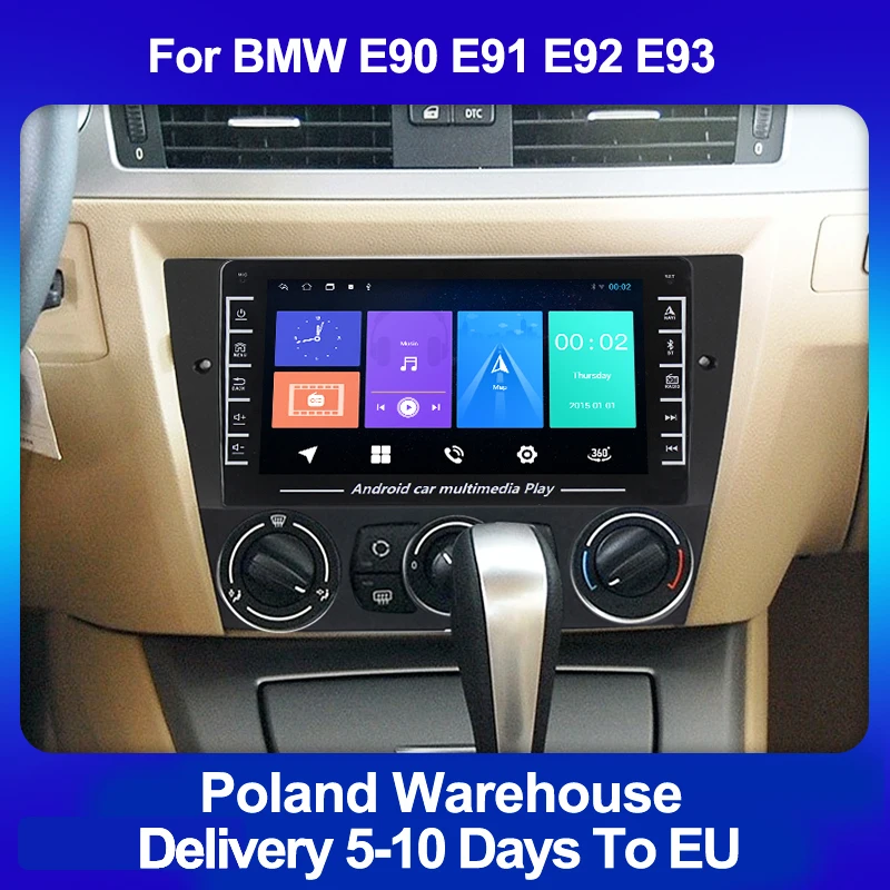 

1280*720 IPS Screen Car Radio Multimedia Video Player For BMW 3 Series E90 E91 E92 E93 GPS Navi WIFI BT SWC Android 2 Din No DVD
