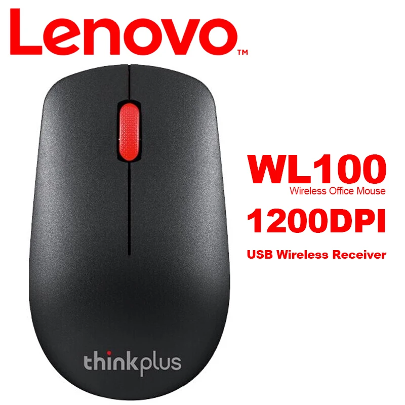 Беспроводная мышь Lenovo ThinkLife WL100 1200 точек/дюйм 2 4 ГГц|Мыши| |