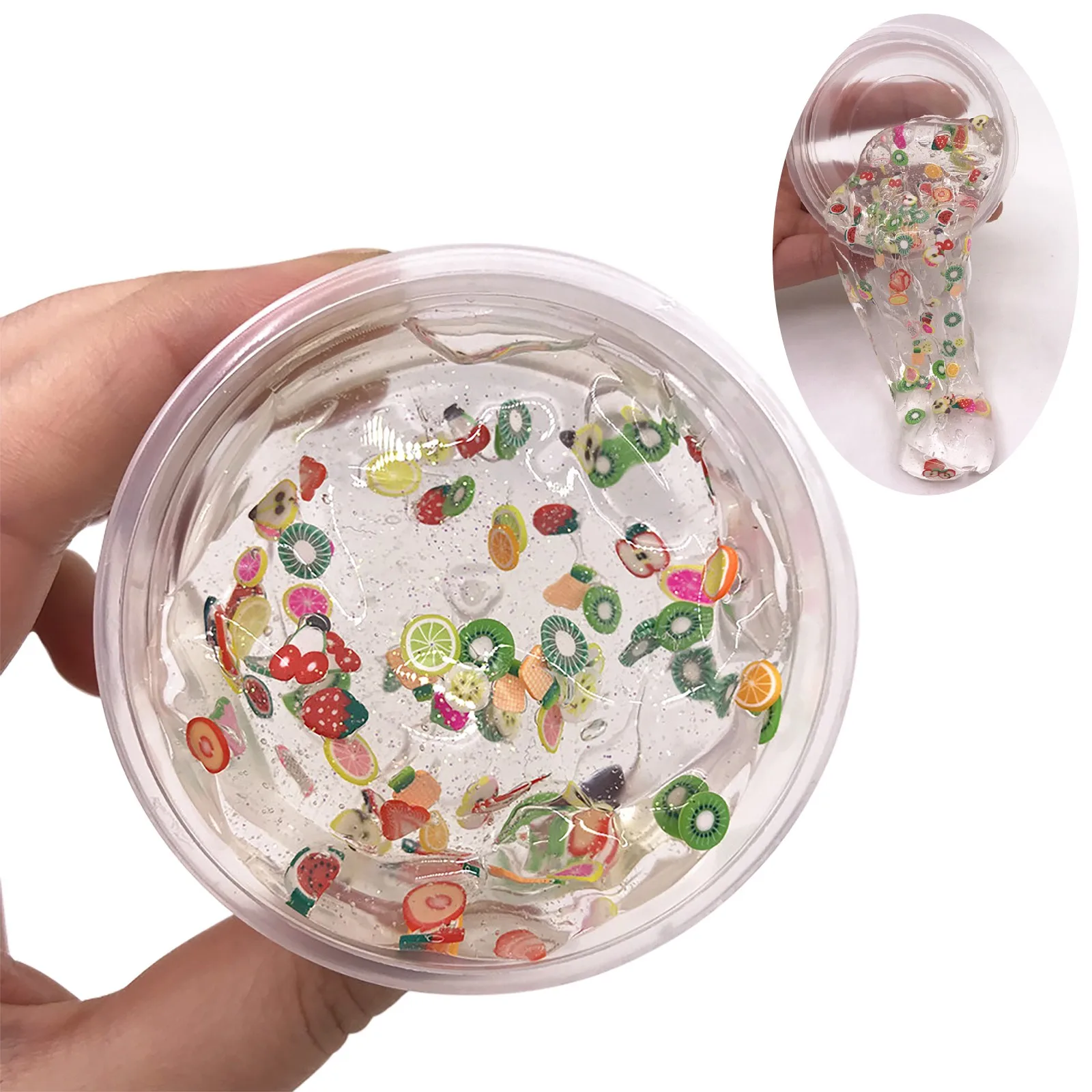 

The New Plasticine Fruit Slice Crystal Mud Children Adult Interactive Creative Slime Decompressionантистресс Sensory Squishy Toy