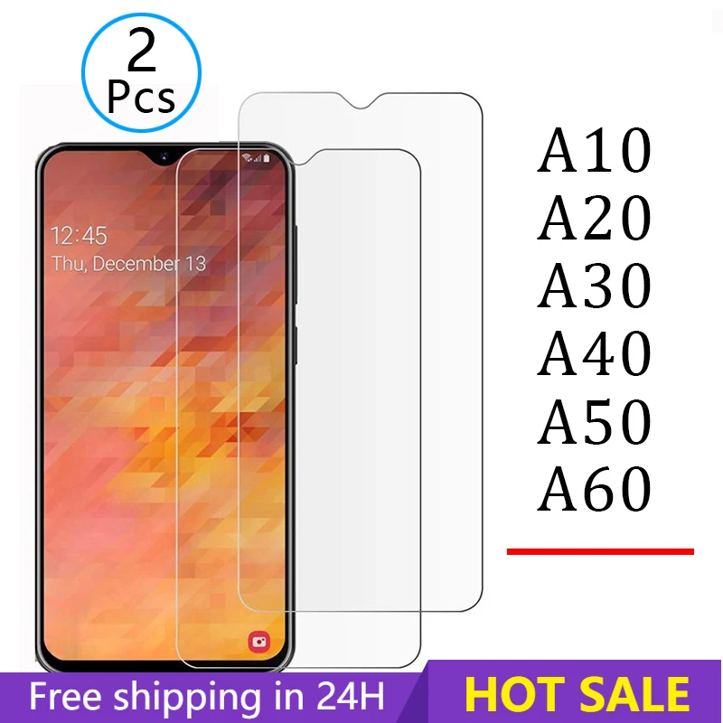 

2pcs Tempered Glass for samsung a10 a20 a30 a40 a50 a70 Protective Glas Screen Protector Safety Tremp on galaxy a 10 20 30 40 50