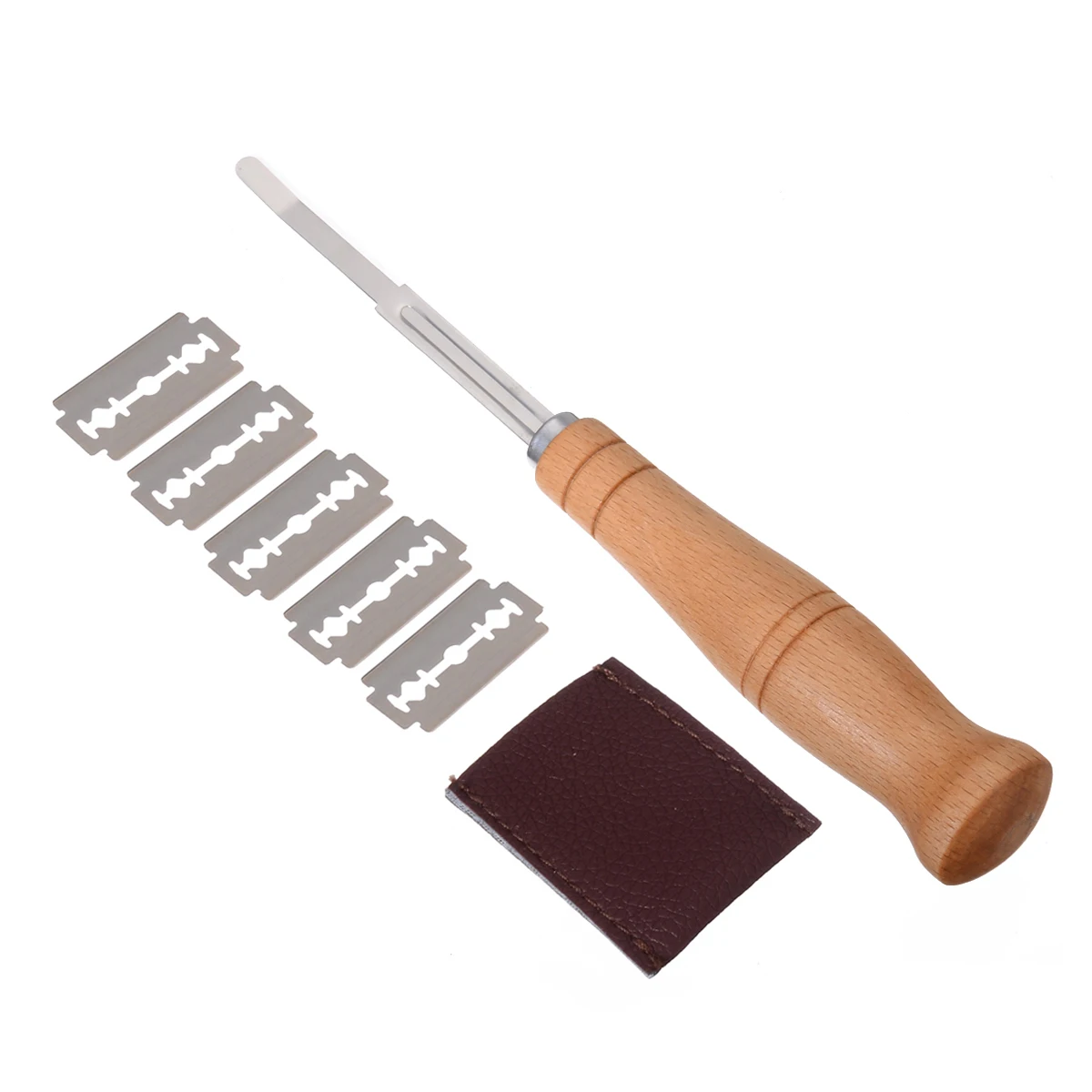 Для Выпечки изогнутый хлеб тесто резак с деревянной ручкой Кондитерские резки