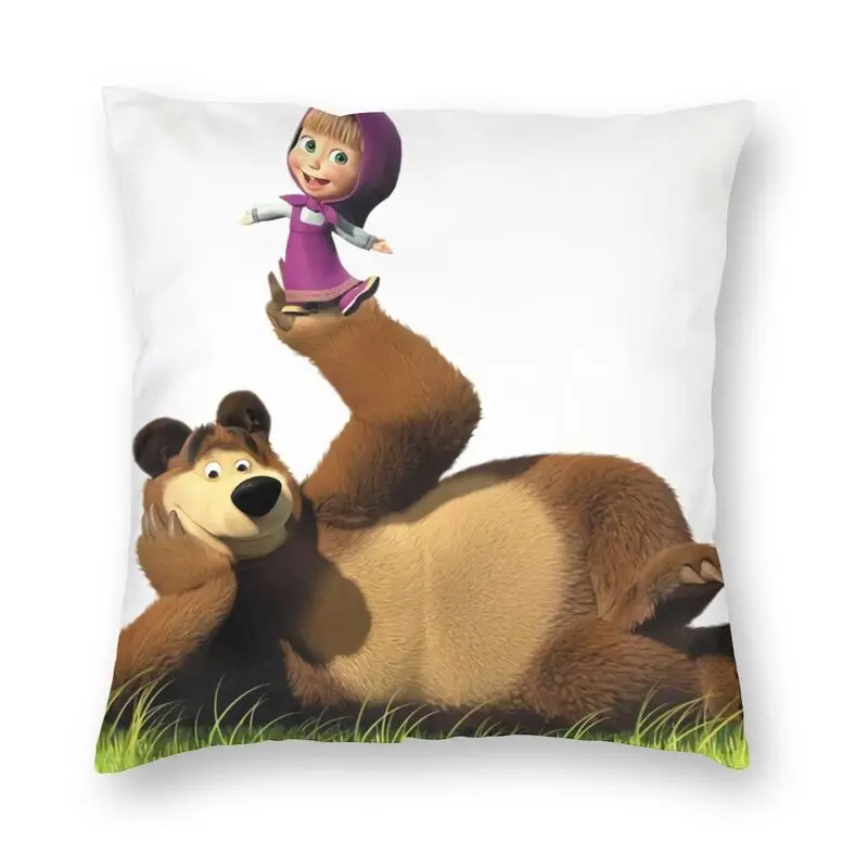 Наволочка для подушки влюбленного медведя домашние декоративные приключения