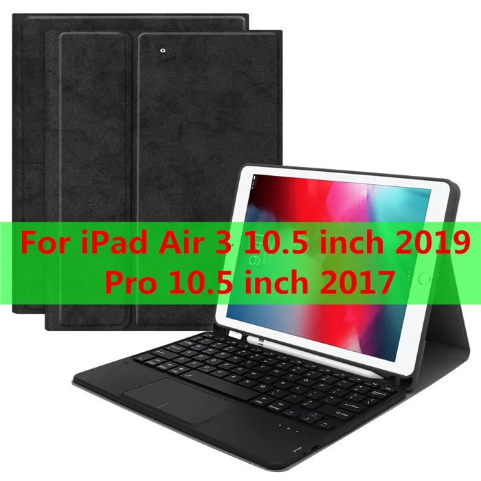 T-1058-2-black Тачпад клавиатура чехол для iPad mini 5 7,9 6th 9,7 Pro 11 Air 3 10,5 Чехол коврик для мыши и клавиатуры для iPad 7th 10,2 клавиатура - Цвет: T-1058-2-black