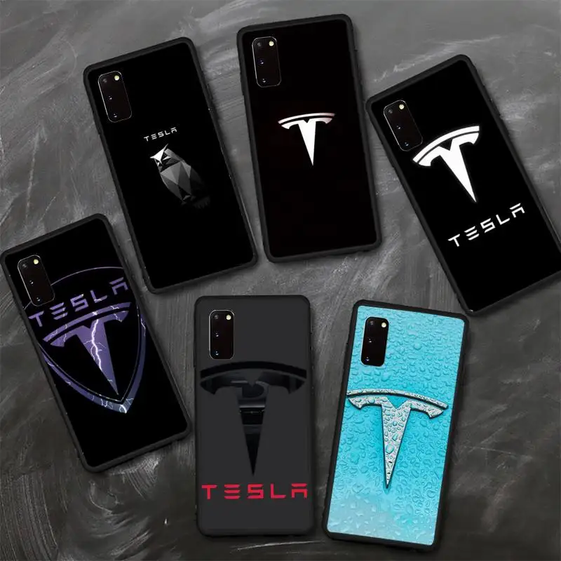 

Tesla Super Electric Car Phone Case For Samsung S8 S9 S10 E S20 S21 S30 5G Edge plus lite Cover Fundas Coque