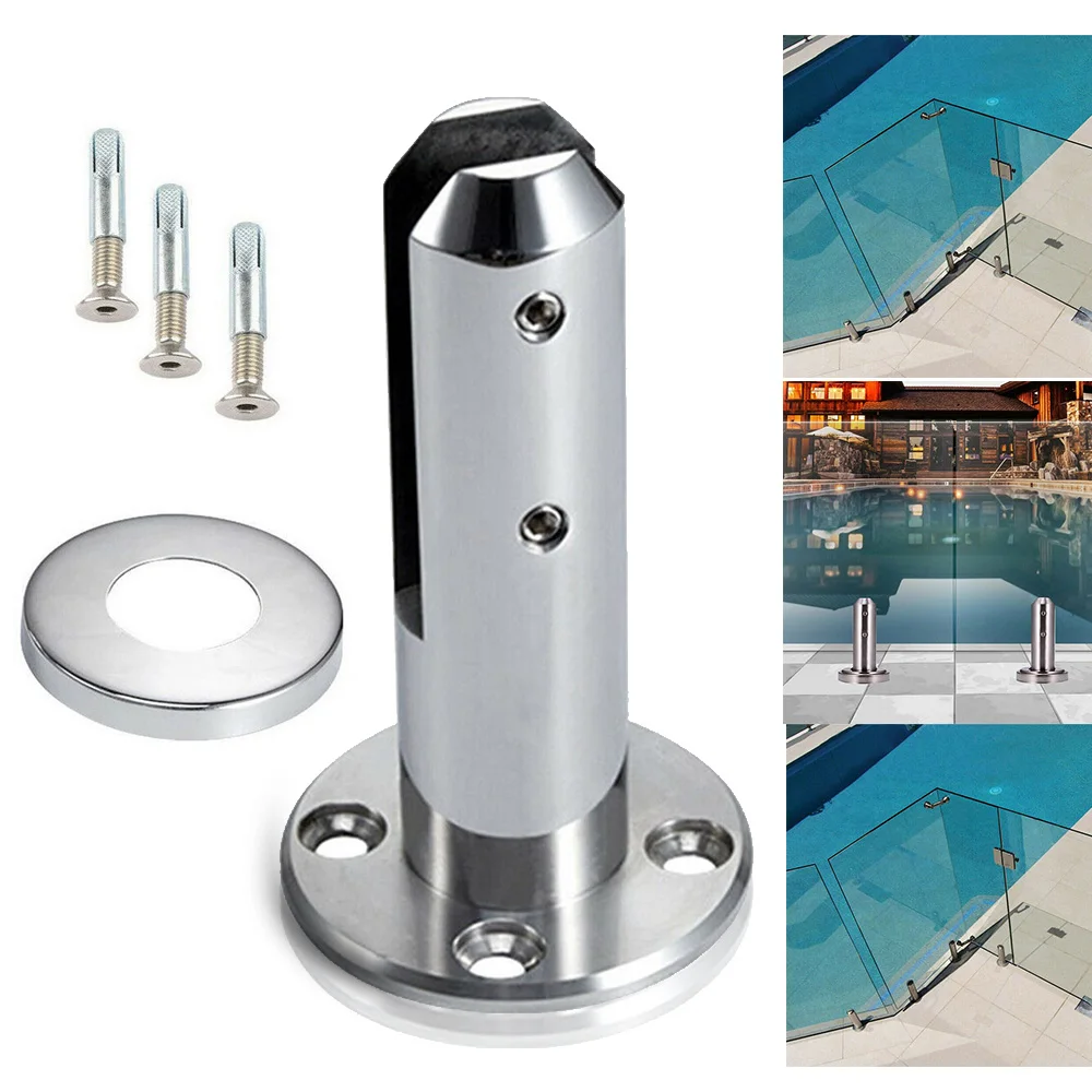 Стекло моллюск зажим для ограждения круглый Нержавеющая сталь кронштейн