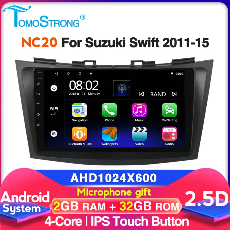 2 ГБ + 32 Автомобильный DVD плеер для Suzuki Swift 2011 2012 2013 2014 2015 автомобильное радио стерео