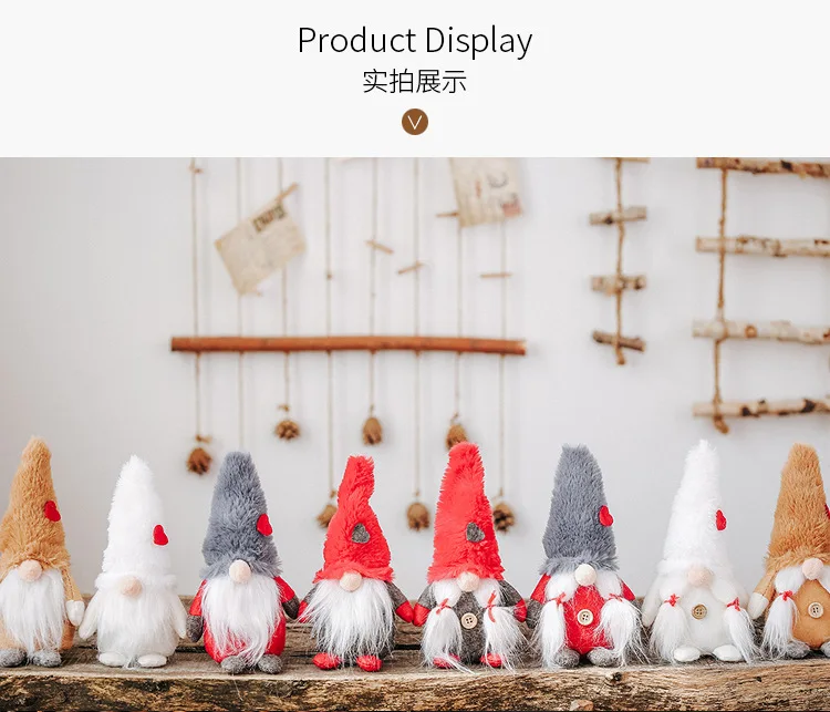 Handmade Swedish Gnome Scandinavian Tomte Yule Santa Nisse Plush Elf Toy Home Decor Table Ornament Christmas Decorations | Игрушки и
