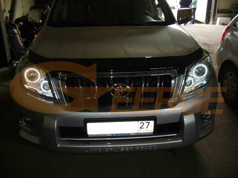 Для Toyota Land Cruiser Prado J150 150 2010 2011 2012 отличные ультра яркие CCFL ангельские глазки Halo
