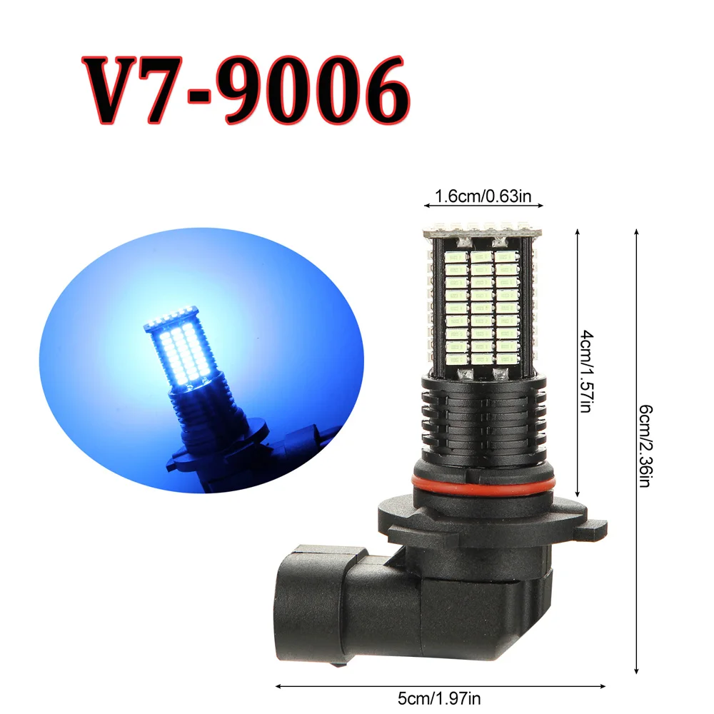 2 шт. 9006/HB4 12 V 24 Автомобильный противотуманный свет лампы 3030SMD 55 Вт 3200LM 6000K